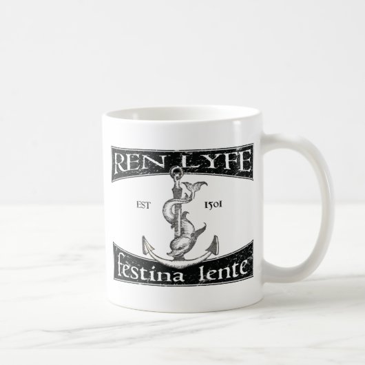 Mug Ren Lyfe : Aldus affligé Festina Lente (Droite)