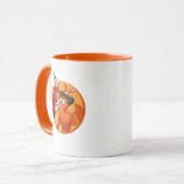 Mug Rena Rouge Orange Badge (Devant gauche)