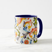 MUG RENAISSANCE FLORENTINE EAUX FLORALES, FLEURS (Devant droit)
