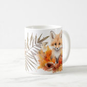 Mug Renard à l'aquarelle Automne rustique (Devant droit)