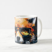 Mug Renard Abstrait minimaliste (Devant droit)