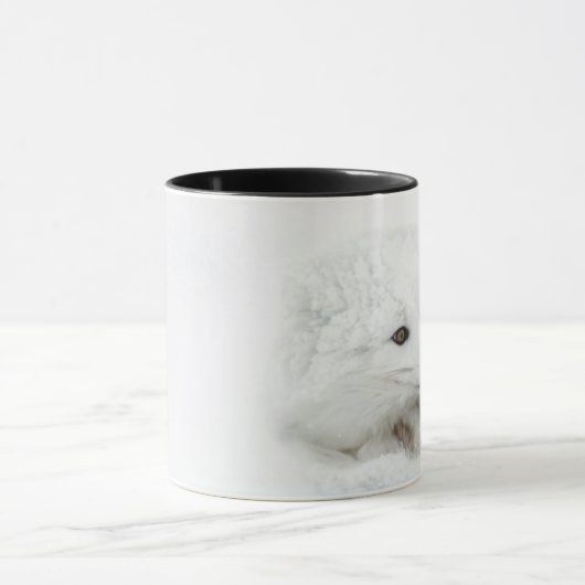 Mug Renard arctique recouvert en hiver (Centre)