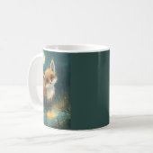 Mug Renard au clair de lune, forêt nocturne  (Devant gauche)