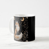Mug Renard céleste mystique et fleurs (Devant gauche)