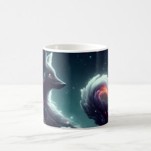 Mug Renard cosmique à l'esprit étoilé, animal fantasti