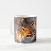 Mug Renard couché sous Branches neigeuses (Devant gauche)