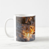 Mug Renard couché sous Branches neigeuses (Gauche)