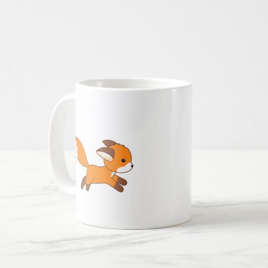 Mug Renard coureur mignon (Devant gauche)