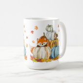 Mug Renard d'action de grâces et Citrouilles d'automne (Devant droit)