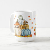 Mug Renard d'action de grâces et Citrouilles d'automne (Devant gauche)