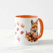 Mug Renard d'automne avec Feuilles d'automne - Seasaso (Devant droit)
