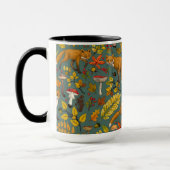 Mug Renard d'automne sur pin vert (Gauche)