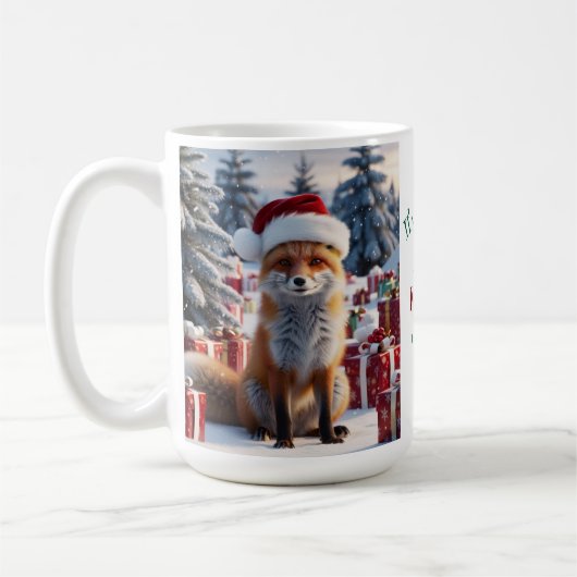 Mug Renard de fête (Gauche)