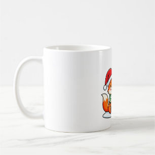 Mug Renard de fête avec sapin de Noël
