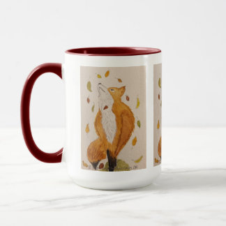 Mug Renard de la scène d'automne et déclin de l'art Fe