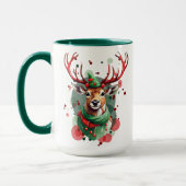 Mug Renard de Noël personnalisable (Gauche)
