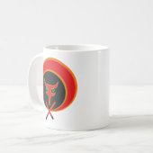 Mug Renard de vie - Rouge. (Devant gauche)
