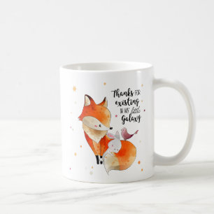 Mug Renard doux avec le lièvre et l'oiseau - maxime