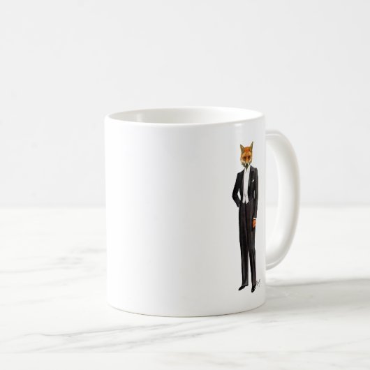 Mug Renard En Costume De Soirée Complet (Devant droit)