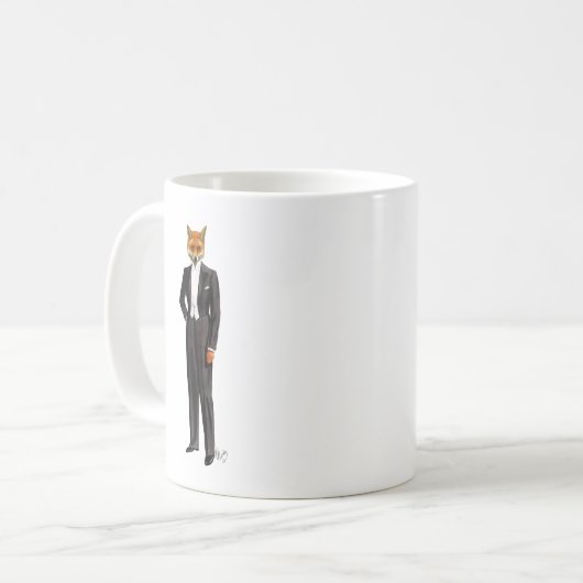Mug Renard En Costume De Soirée Complet (Devant gauche)