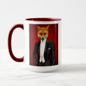 Mug Renard En Costume De Soirée, Portrait (Gauche)