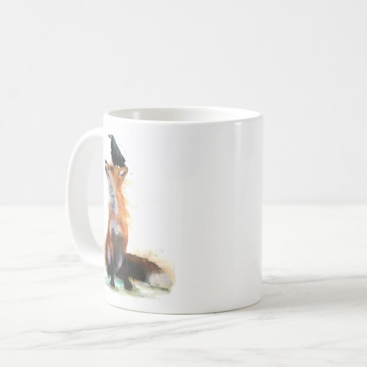 Mug renard et corbeau (Devant gauche)