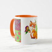 Mug renard et papillon (Devant gauche)