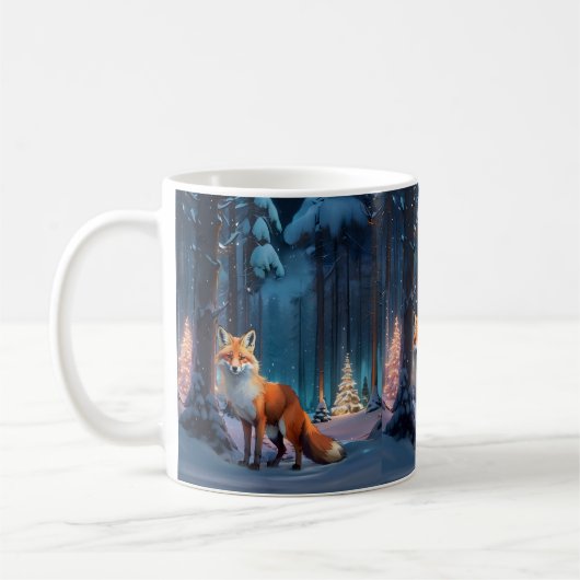 Mug Renard festif (Gauche)