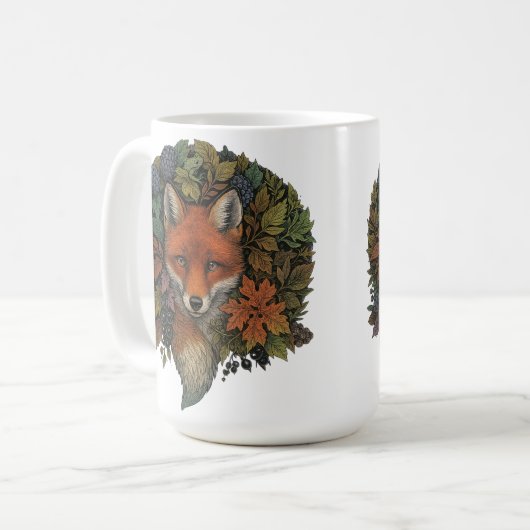 Mug Renard forestier d'automne (Devant gauche)