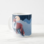 Mug Renard Mélange Dans La Neige D'Hiver Illustration (Devant gauche)