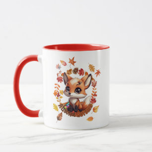 Mug Renard mignon “Ausome Automne”  – Sensibilisation 