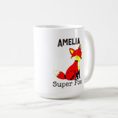 Mug Renard Mignon Personnalisé (Devant droit)