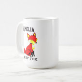 Mug Renard Mignon Personnalisé (Devant gauche)