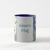 Mug Renard mythique, fleurs. Nom modifiable (Centre)