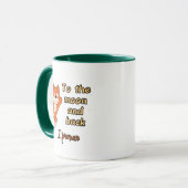 Mug Renard orange avec lune (Devant gauche)
