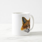 Mug Renard - Peinture en acrylique (Devant droit)