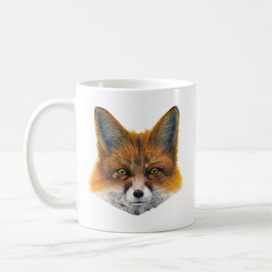 Mug Renard - Peinture en acrylique (Gauche)