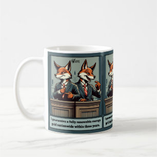 Mug Renard présidentiel - Drôle animal de satire polit