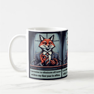 Mug Renard présidentiel - Drôle animal de satire polit