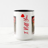 Mug Renard Red Labrador Retriever avec lunettes de coe (Centre)