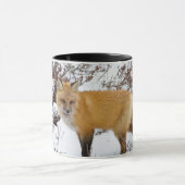 Mug Renard rouge dans la neige en hiver (Centre)