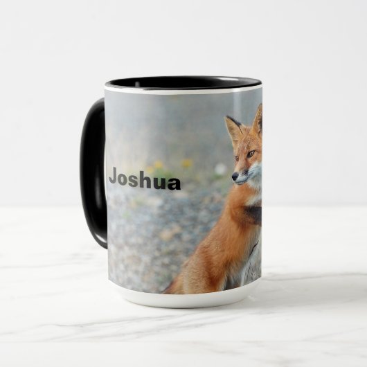 Mug Renard rouge debout (Devant gauche)