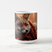 Mug Renard Rouge Endormi dans une Écharpe Automnale Do (Centre)