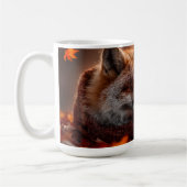 Mug Renard Rouge Endormi dans une Écharpe Automnale Do (Gauche)