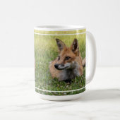Mug Renard Rouge Sur Un Lit De Clover (Devant droit)