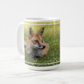 Mug Renard Rouge Sur Un Lit De Clover (Devant gauche)