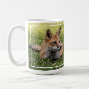 Mug Renard Rouge Sur Un Lit De Clover