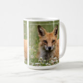 Mug Renard Rouge Sur Un Lit De Clover (Devant droit)
