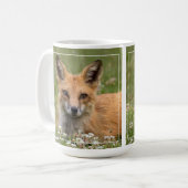 Mug Renard Rouge Sur Un Lit De Clover (Devant gauche)