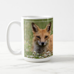 Mug Renard Rouge Sur Un Lit De Clover